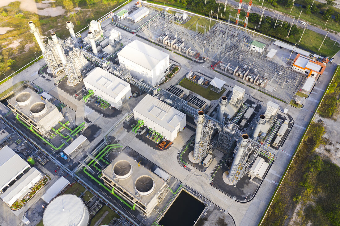 Industrieanlage aus der Luft